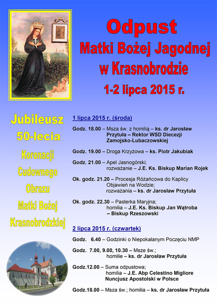 Plakat-Odpust-MB-Jagodnej-2015-i-Jubileusz-koronacji